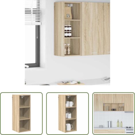 vidaXL Armadio in legno -  Armadio pensile Rovere Sonoma 30 x 29,5 x 80 cm