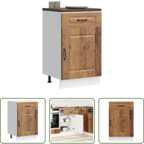 vidaXL Armadio in legno -  Base da Cucina Kalmar Legno Vecchio in Legno Multistrato