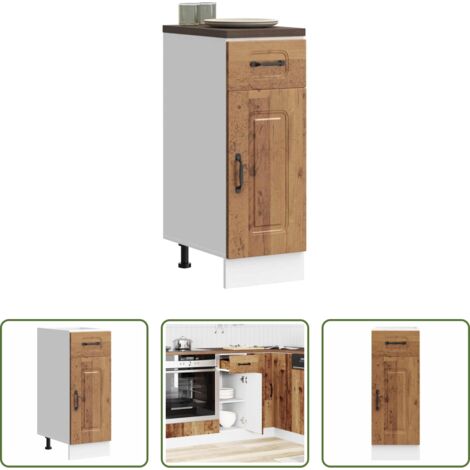 vidaXL Armadio in legno -  Base da Cucina Kalmar Legno Vecchio in Legno Multistrato