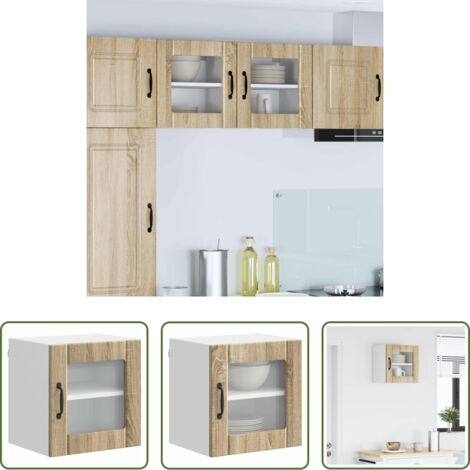 vidaXL Armadio in legno ingegnerizzato -  Mobile da cucina Rovere Sonoma 40 x 31 x 40 cm