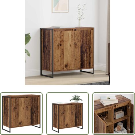 vidaXL Armadio in legno ingegnerizzato -  Mobile laterale Legno vecchio 79 x 36 x 75 cm Legno multistrato