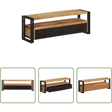 vidaXL Armadio in legno mango -  Mobile Porta TV 120x30x40 cm in Legno Massello di Mango