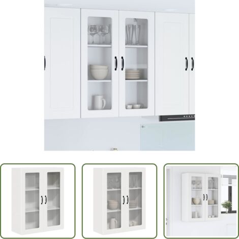 vidaXL Armadio in legno -  Mobile da cucina Bianco 80 x 31 x 100 cm Legno multistrato