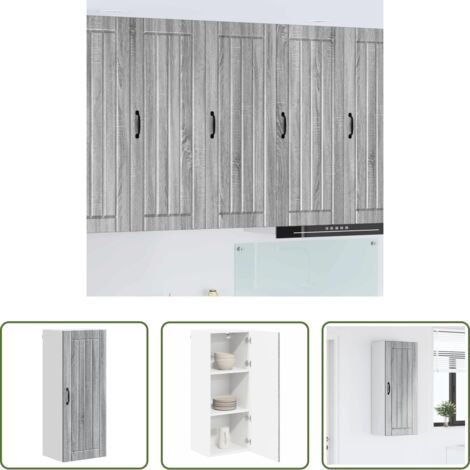 vidaXL Armadio in legno -  Mobile da cucina Grigio Sonoma 40 x 31 x 100 cm