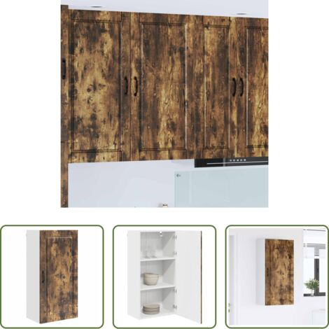vidaXL Armadio in legno - Mobile da cucina Rovere fumé 50 x 31 x 100 cm Legno multistrato