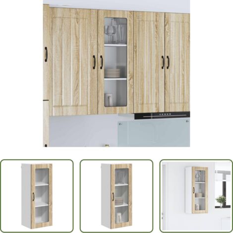 vidaXL Armadio in legno - Mobile da cucina Rovere Sonoma 40 x 31 x 100 cm