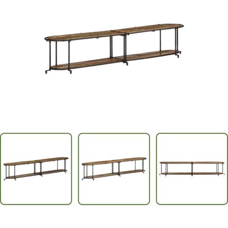 vidaXL Armadio in legno -  Mobile Porta TV 200x42x40 cm in Legno Massello di Recupero
