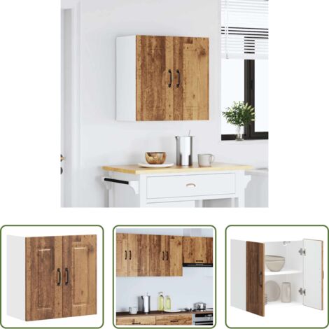 vidaXL Armadio in legno -  Pensile da Cucina Kalmar Legno Vecchio in Legno Multistrato