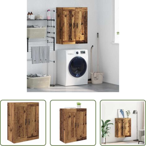 vidaXL Armadio in legno -  Pensile Legno vecchio 69,5 x 34 x 90 cm Legno multistrato