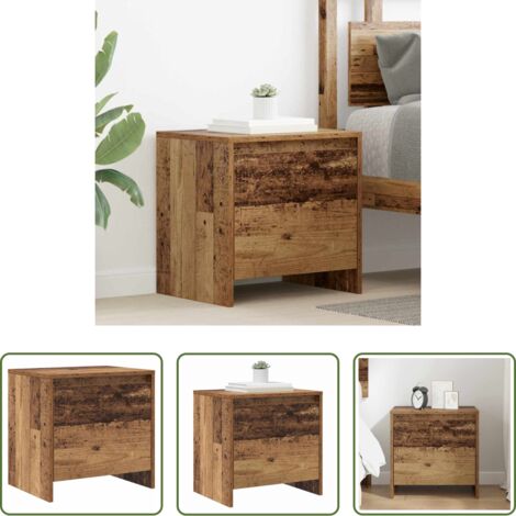 vidaXL Armadio in legno vecchio -  Armadio da Notte Legno vecchio 45 x 34 x 44,5 cm