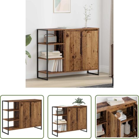 vidaXL Armadio in legno vecchio -  Mobile laterale Legno vecchio 96.5 x 30 x 75 cm