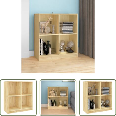 vidaXL Armadio in pino -  Credenza 70x33x76 cm in Legno Massello di Pino