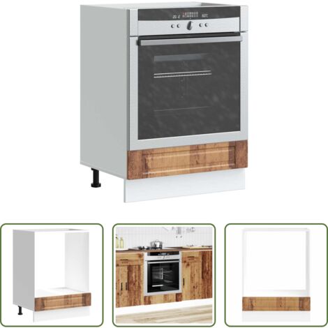 vidaXL Armadio in truciolato -  Armadio per Forno Porto Legno Antico in Legno Multistrato
