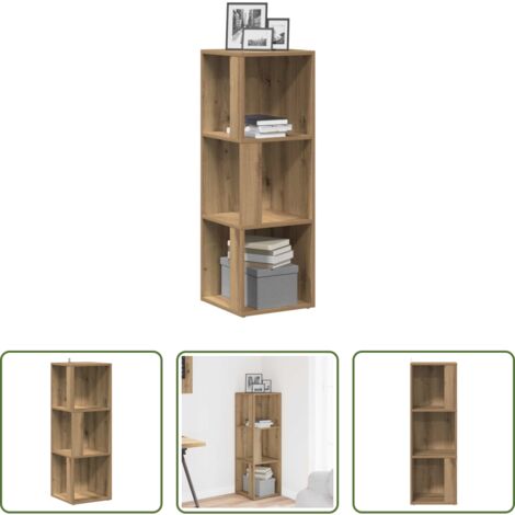 vidaXL Armadio in truciolato -  Mobile Angolare Rovere Artigianale 33x33x100 cm in Truciolato