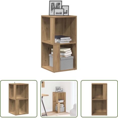 vidaXL Armadio in truciolato -  Mobile Angolare Rovere Artigianale 33x33x67 cm in Truciolato