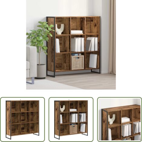 vidaXL Armadio industriale -  Armadio per Libri Legno vecchio 99.5 x 30 x 108.5 cm