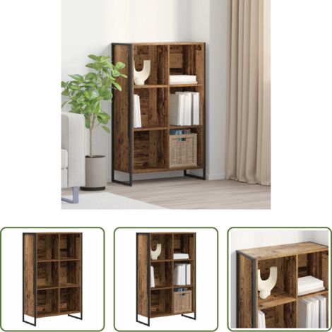 vidaXL Armadio industriale -  Armadio per Libri Legno vecchio 99.5 x 30 x 108.5 cm