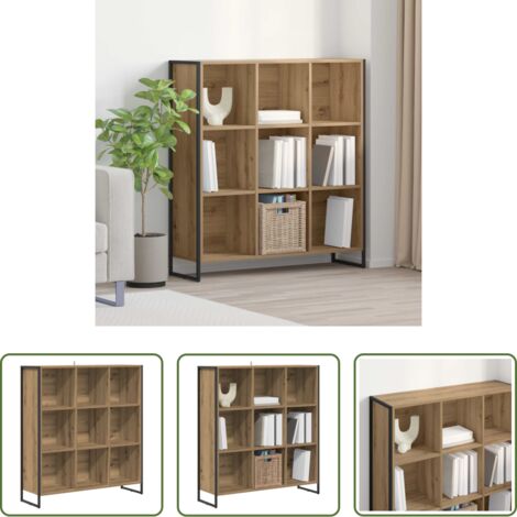 vidaXL Armadio industriale -  Armadio per Libri Rovere Artigianale 99.5 x 30 x 108.5 cm