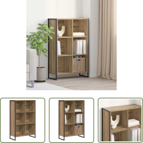 vidaXL Armadio industriale -  Armadio per Libri Rovere Artigianale 99.5 x 30 x 108.5 cm