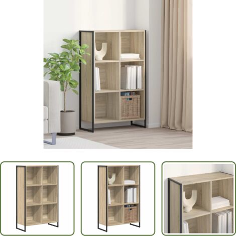 vidaXL Armadio industriale -  Armadio per Libri Sonoma 99.5 x 30 x 108.5 cm Legno multistrato