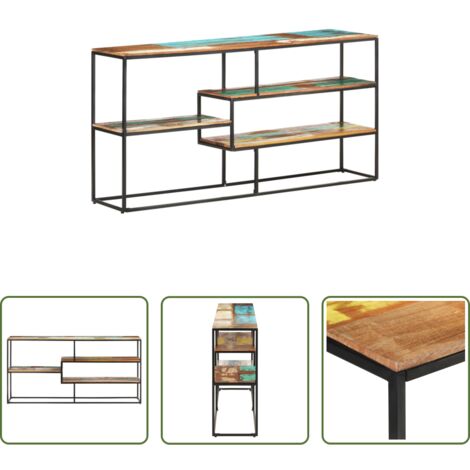 vidaXL Armadio industriale -  Credenza 150x30x75 cm in Legno Massello di Recupero