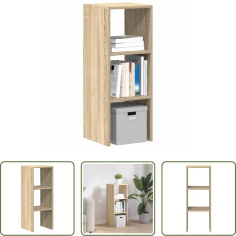 vidaXL Armadio -  Libreria Impilabili Rovere Sonoma 30x30x80 cm Legno Multistrato