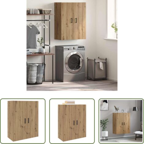 vidaXL Armadio moderno -  Armadietto a muro Rovere artigianale 69,5 x 34 x 90 cm