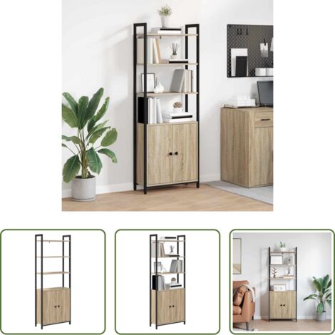 vidaXL Armadio moderno -  Armadio per Libri Rovere Sonoma 60 x 24 x 161 cm