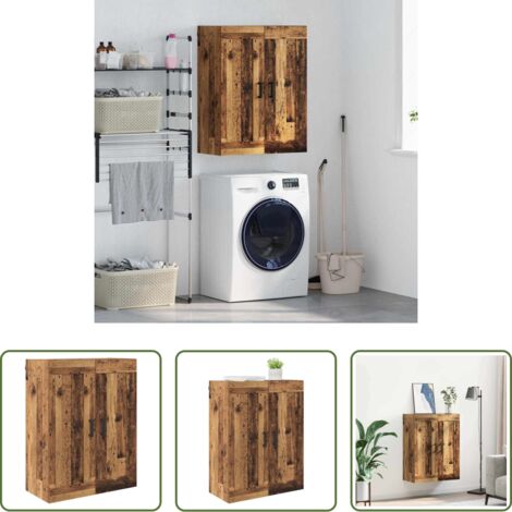 vidaXL Armadio moderno -  Pensile Legno vecchio 69,5 x 34 x 90 cm Legno multistrato
