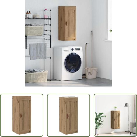 vidaXL Armadio moderno -  Pensile Rovere artigianale 34,5 x 34 x 90 cm Legno multistrato