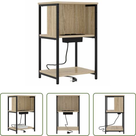 vidaXL Armadio notte rovere sonoma - Armadio da Notte Rovere Sonoma 38 x 31 x 61 cm