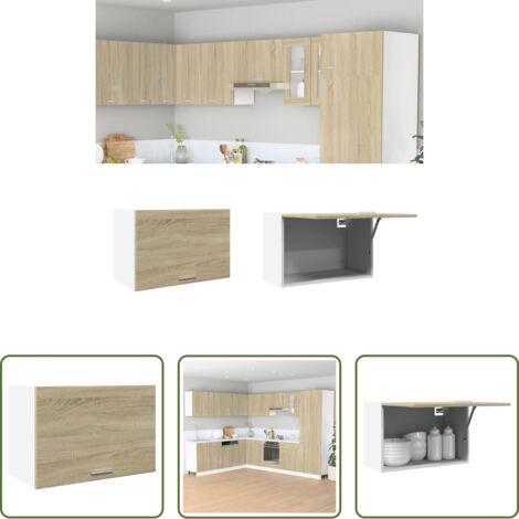 vidaXL Armadio pensile -  Mobile Pensile “Lyon” Rovere Sonoma 60x31x40 cm