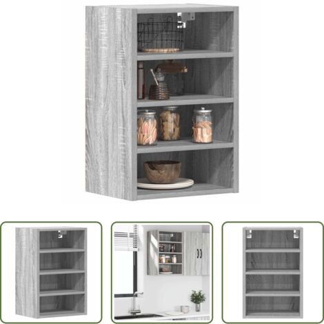 vidaXL Armadio pensile -  Mobile Pensile “Riga” Grigio Sonoma 40x29,5x60 cm