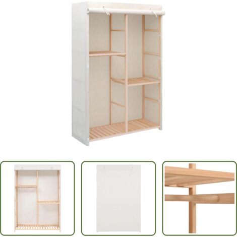 vidaXL Armadio per indumenti -  Armadio per Indumenti a 3 Ripiani 110x40x170 cm