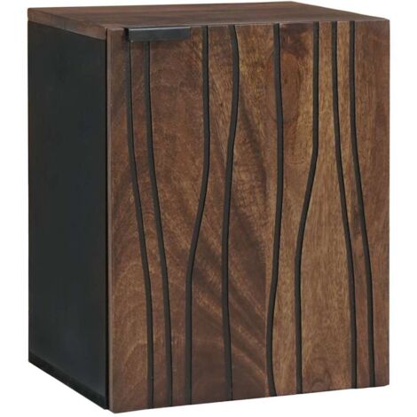 vidaXL Armadio per Lavabo da Bagno con porta Noce 38 x 33,5 x 48 cm