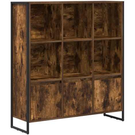 vidaXL Armadio per Libri 2 pcs Quercia Fumosa 99,5 x 30 x 108 cm