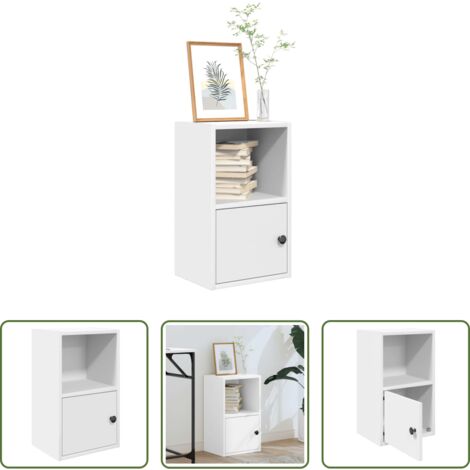 vidaXL Armadio per libri -  Libreria Bianca 31x24x52 cm in Legno Multistrato
