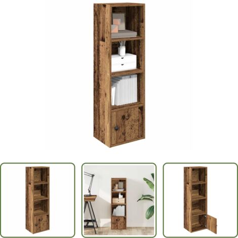 vidaXL Armadio per libri -  Libreria Legno Vecchio 31x24x102 cm in Legno Multistrato