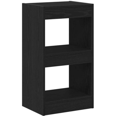 vidaXL Armadio per Libri Rovere Nero 40 x 30 x 71,5 cm