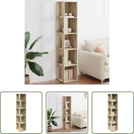 vidaXL Armadio per soggiorno -  Armadio Angolare Rovere Sonoma 33x33x164,5 cm in Truciolato