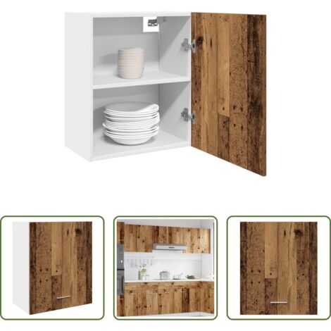 vidaXL Armadio portaoggetti -  Mobile Pensile “Lyon” Legno Antico 50x31x60 cm