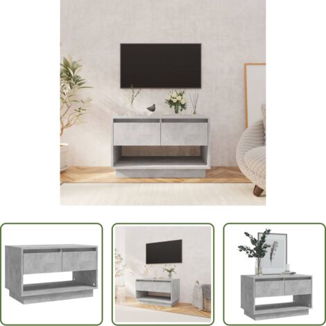 vidaXL Armadio stereo -  Mobile TV Grigio Cemento 70x41x44 cm in Truciolato