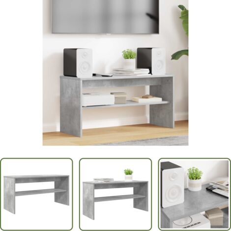 vidaXL Armadio TV -  Mobile TV Grigio cemento 80 x 30 x 40 cm Legno multistrato
