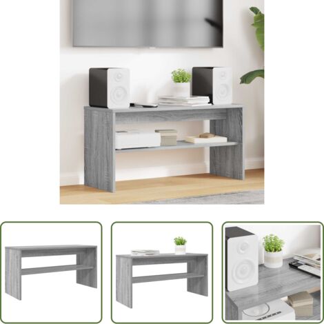 vidaXL Armadio TV -  Mobile TV Grigio Sonoma 80 x 30 x 40 cm Legno multistrato