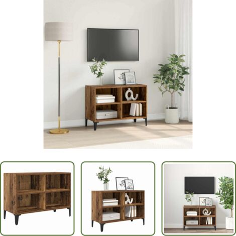 vidaXL Armadio TV -  Set mobile TV Marrone 69,5 x 30 x 50 cm Legno multistrato