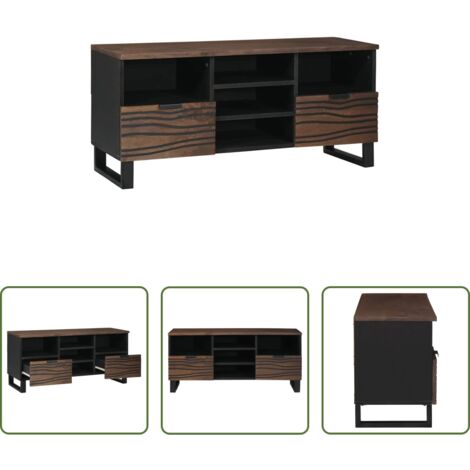 vidaXL Armadio TV -  Unità TV con cassetto Noce 100 x 33 x 46 cm Legno multistrato