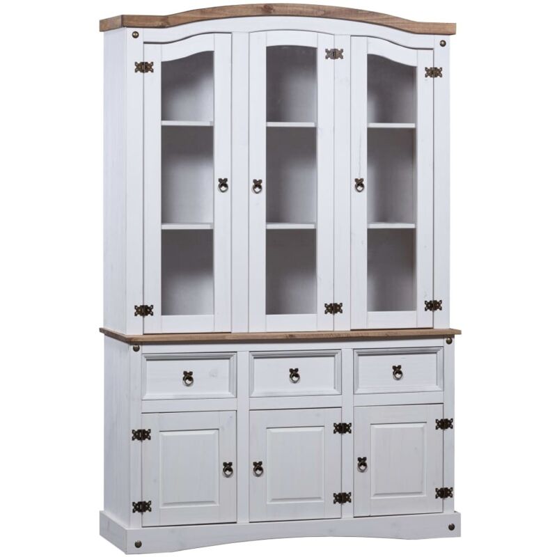 

Armario Aparador Corona Range Madera Maciza de Pino Mexicano Blanco - Blanco - Vidaxl