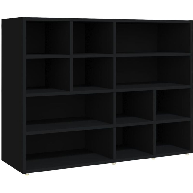 

Vidaxl - Armario auxiliar de aglomerado 97x32x72 cm negro - Negro