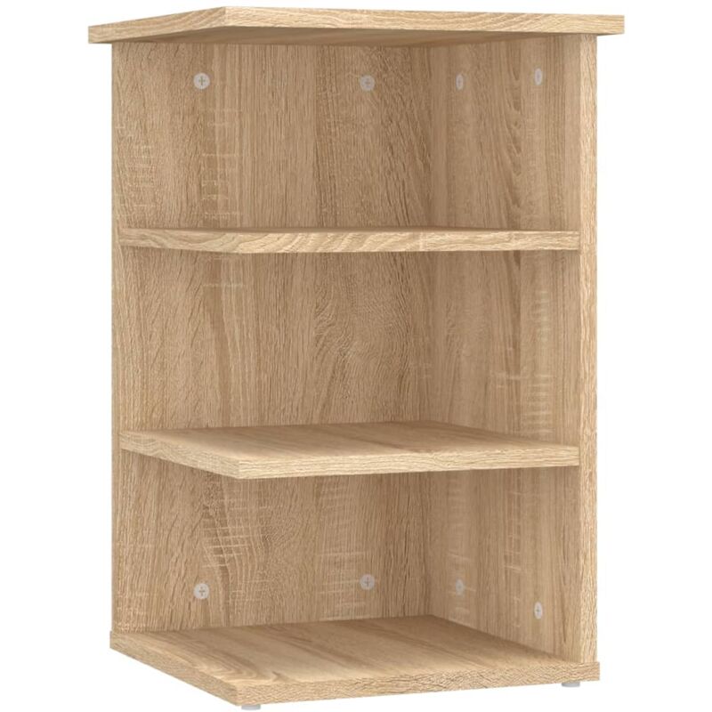

vidaXL Armario auxiliar de aglomerado 35x35x55 cm color roble Sonoma - Marrón