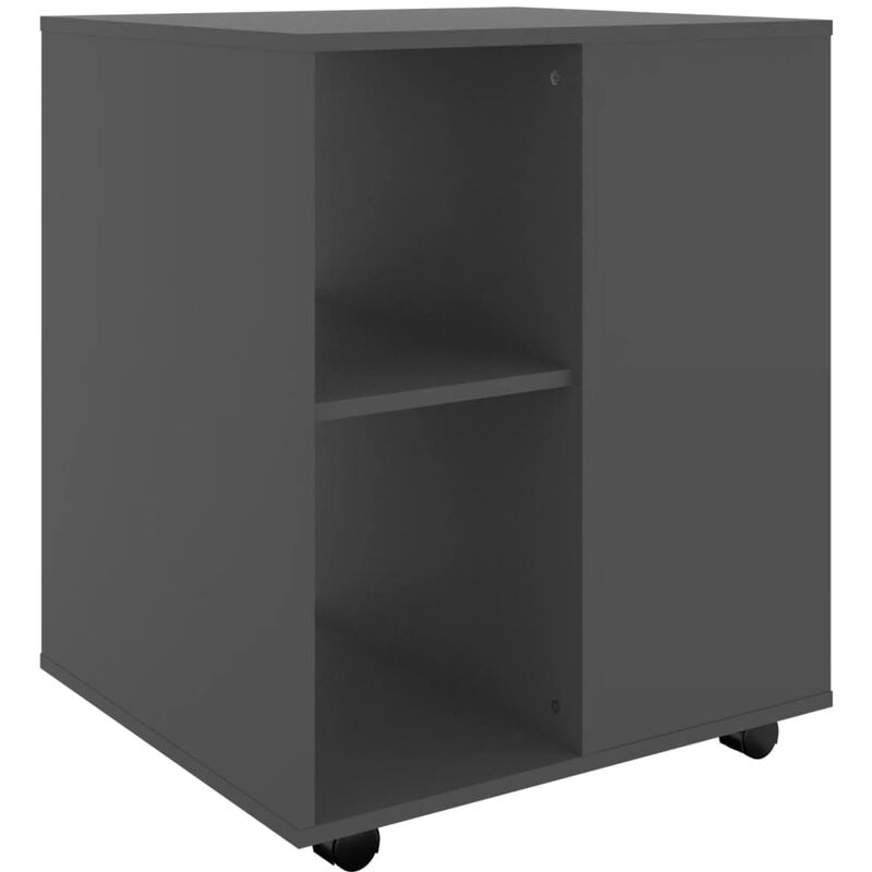 

Armario con ruedas de aglomerado 60x53x72 cm gris - Gris - Vidaxl